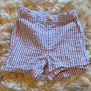 Vineyard Vines kids Striped seersucker Shorts - Red and Blue 4T